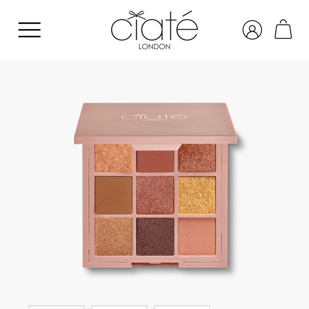 NIB Ciaté London “Bronzed” Eyeshadow Palette